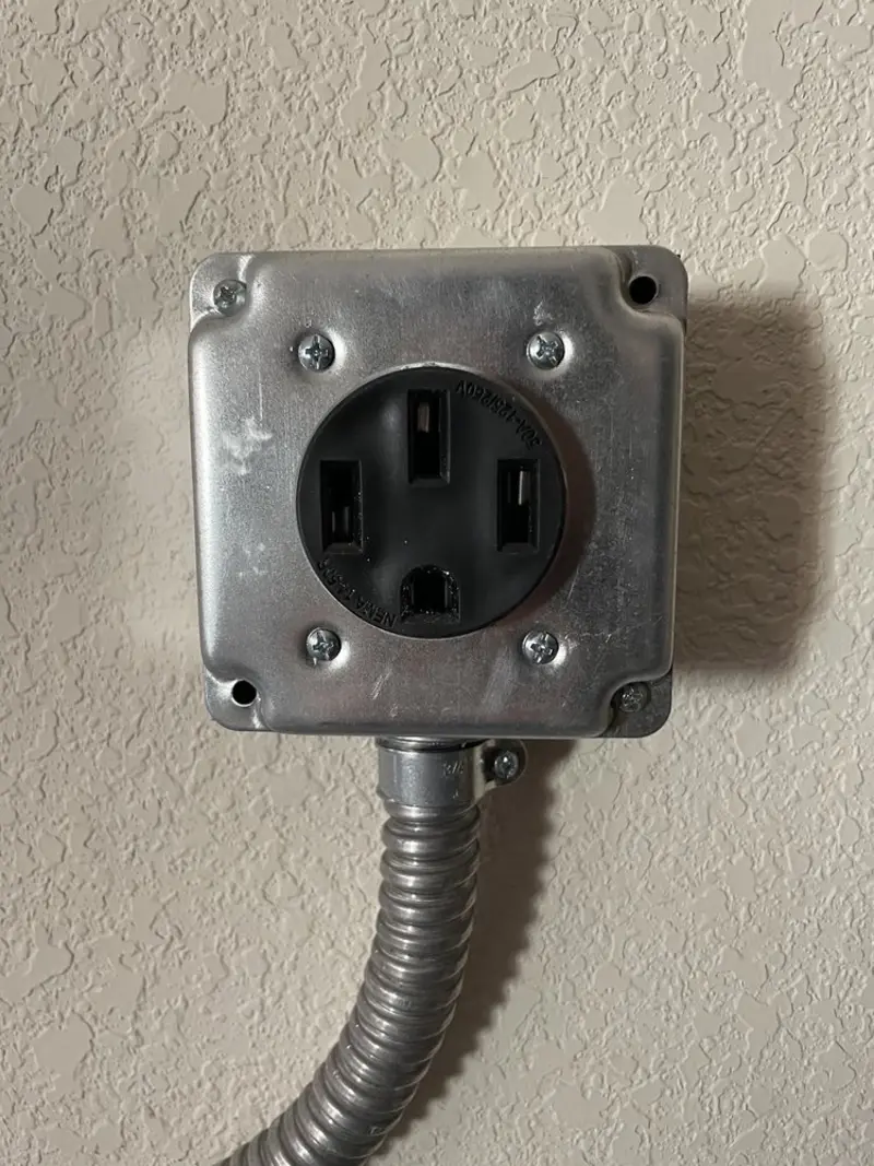 NEMA 14-50 outlet installed for Electrical Panel Upgrade in Blue Island